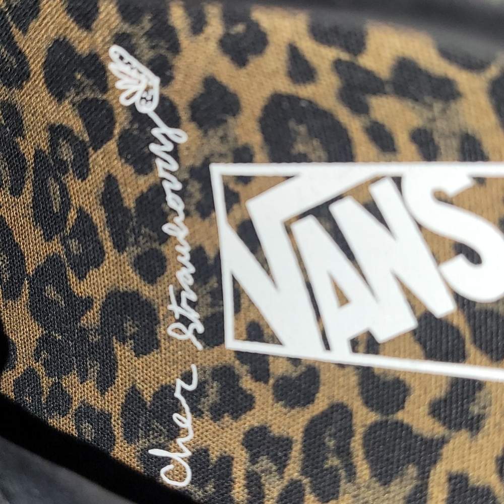 New Vans "Cher Strauberry" Black Leopard size  8m=9.5wm - Picture 5 of 9